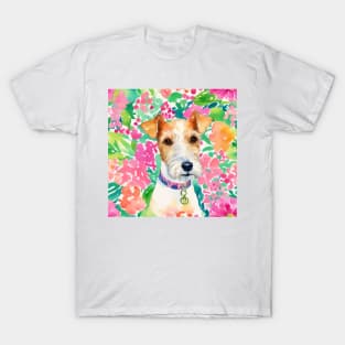 Preppy portrait of a cute terrier T-Shirt